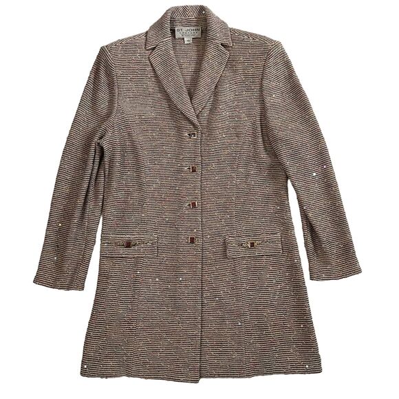 St John Couture Sequin  Blazer Coat Size 10 - Picture 1 of 7